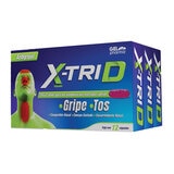 X Trid Antigripal 3 Cajas de 12 Cápsulas c/u