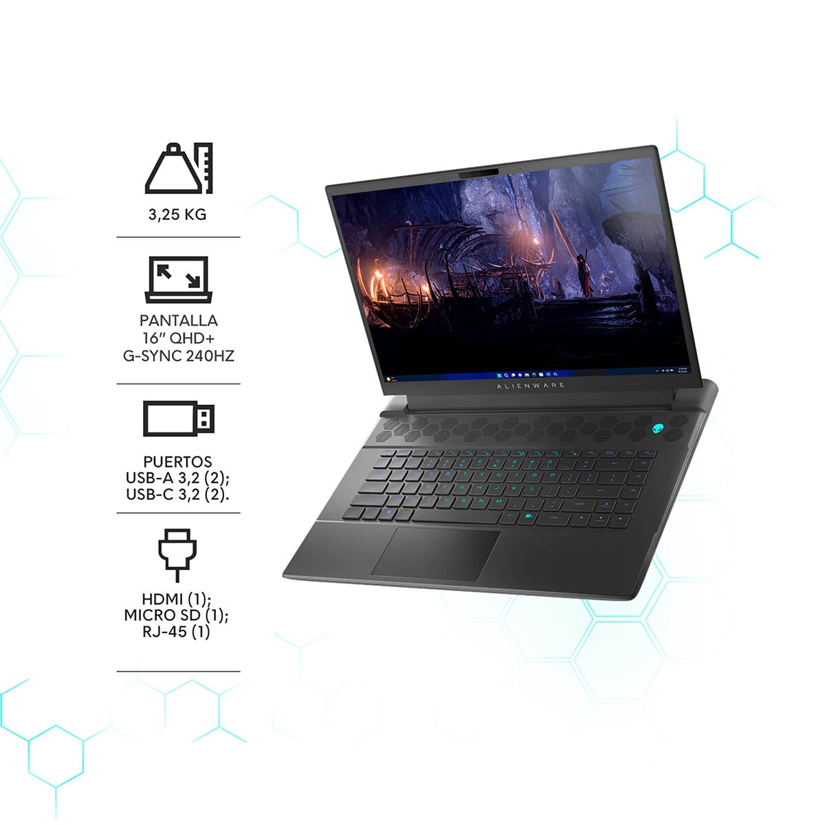 DELL Alienware Gaming NB M16 R2 Laptop 16" Quad HD Intel Core Ultra 7 16GB 1TB SSD DELL Alienware Gaming NB M16 R2 Laptop 16" Quad HD Intel Core Ultra 7 16GB 1TB SSD