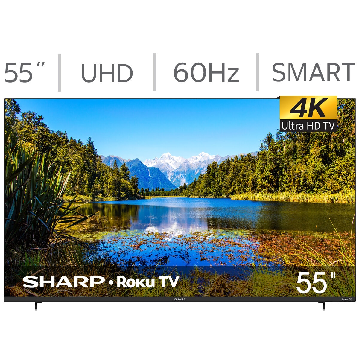 Sharp Pantalla 55" UHD 4K Roku TV Sharp Pantalla 55" UHD 4K Roku TV