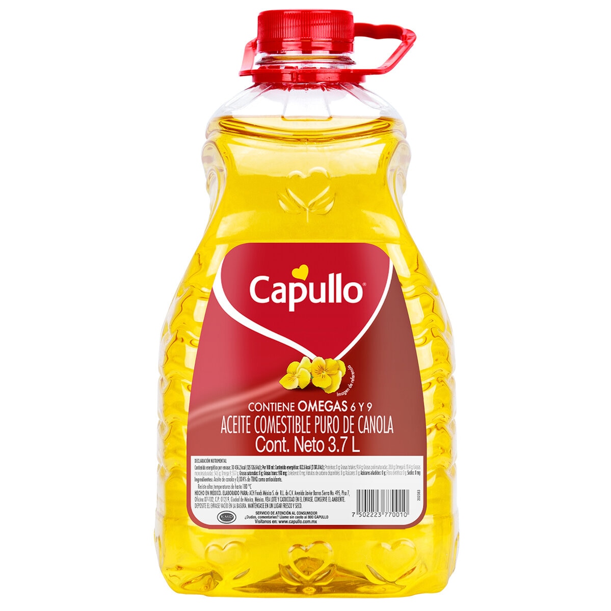 Capullo Aceite de Canola 3.7 l Capullo Aceite de Canola 3.7 l