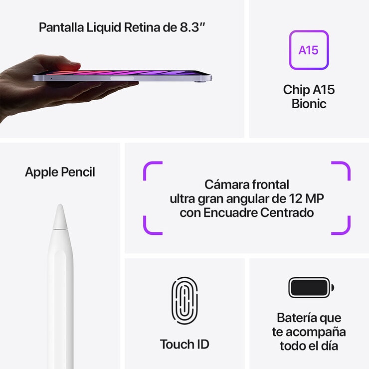 Apple iPad Mini 8.3" Wi-Fi + Celular 64GB Rosa Apple iPad Mini 8.3" Wi-Fi + Celular 64GB Rosa