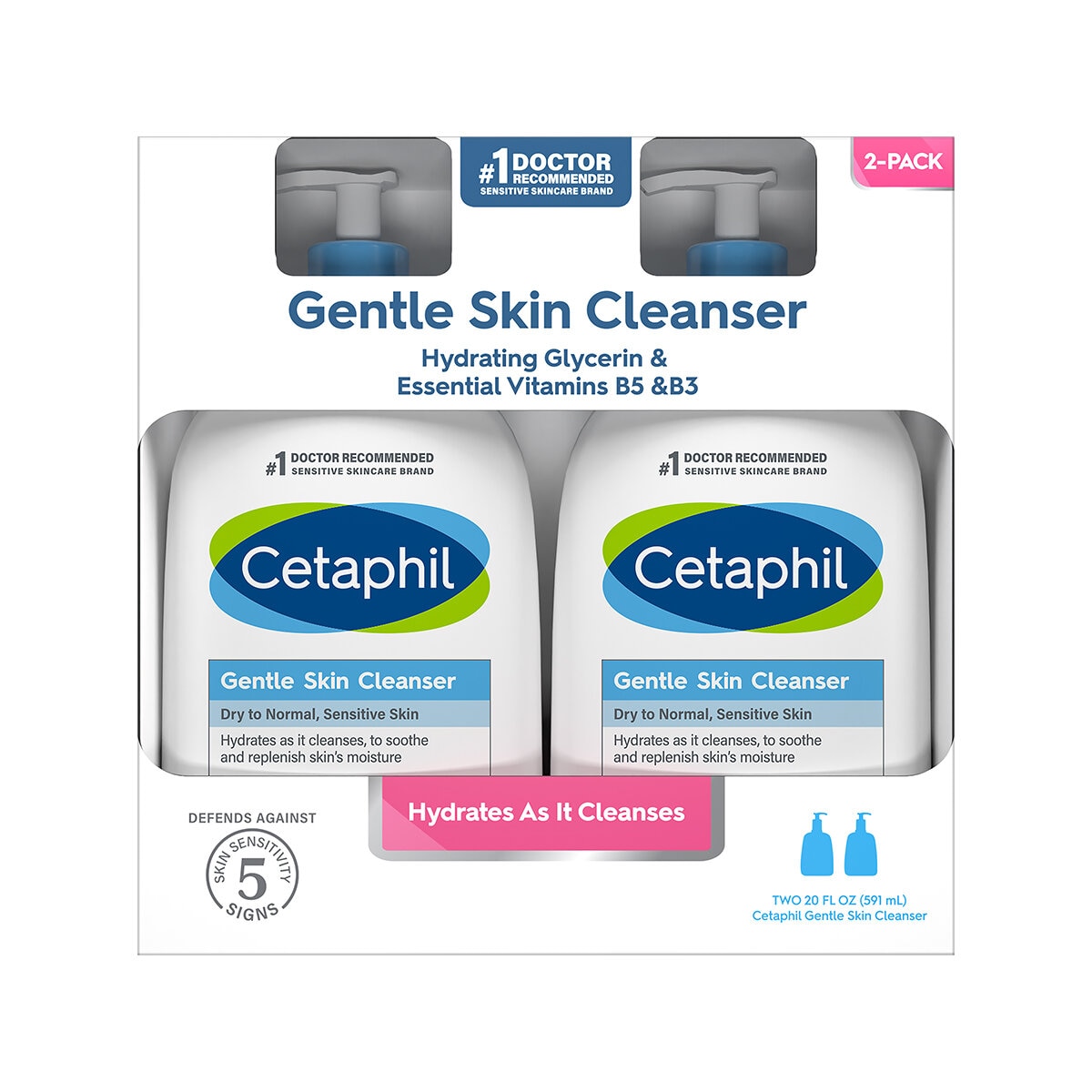 Cetaphil Loción Limpiadora 2 pzas 