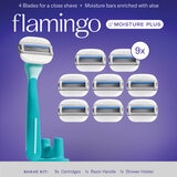 Flamingo Rastrillo 9 Cartuchos Flamingo Rastrillo 9 Cartuchos