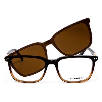 Nivada VNV.X216C.0BRN.56 Armazón Oftálmico + Clip Solar Polarizado Nivada VNV.X216C.0BRN.56 Armazón Oftálmico + Clip Solar Polarizado