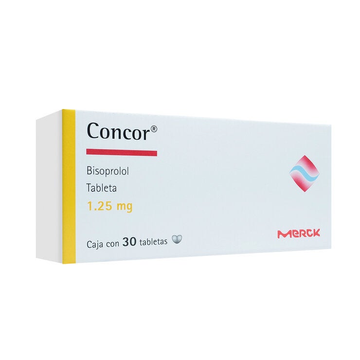 Concor 1.25 mg 30 Tabletas Concor 1.25 mg 30 Tabletas