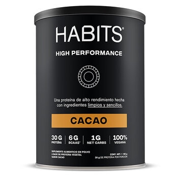 Habits High Performance Proteína Vegetal Sabor Cacao 1.185 kg Habits High Performance Proteína Vegetal Sabor Cacao 1.185 kg