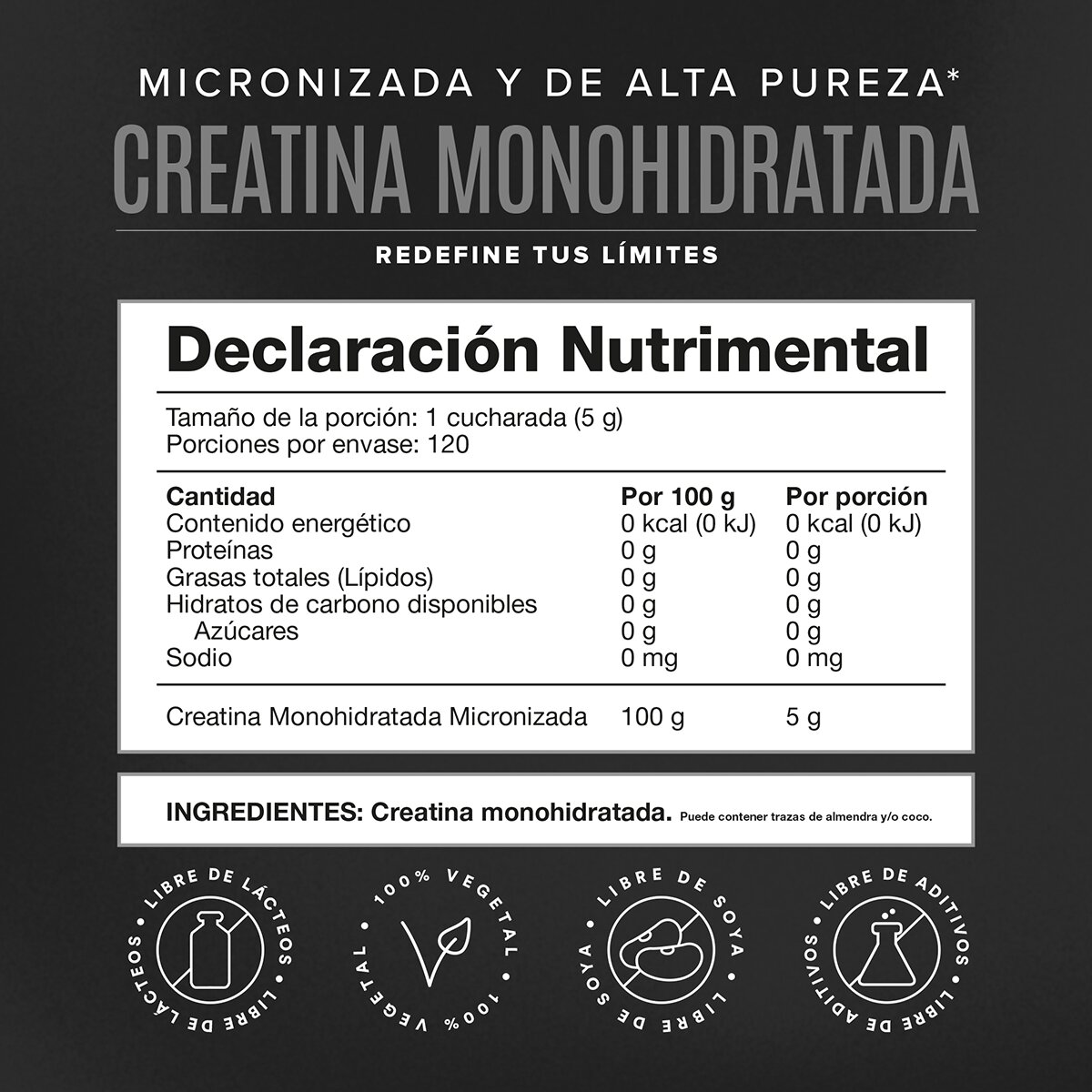 Creatina Monohidratada Birdman 600 g Creatina Monohidratada Birdman 600 g