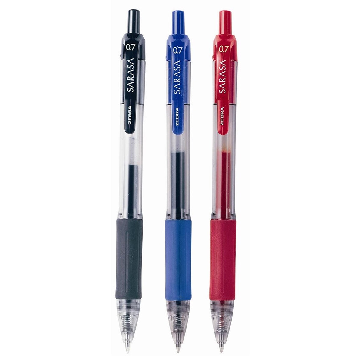 Bolígrafo Sarasa Gel 24 Pzas, Tinta Negra, Azul y Roja Bolígrafo Sarasa Gel 24 Pzas, Tinta Negra, Azul y Roja