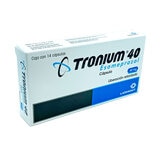 Tronium 40 mg con 14 cápsulas