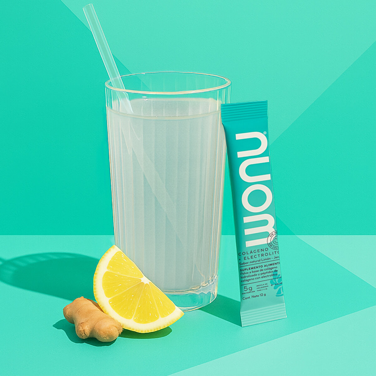 WONU Colágeno con Electrolitos en Polvo Sabor Limón-Jengibre 30 pzs de 12 gr WONU Colágeno con Electrolitos en Polvo Sabor Limón-Jengibre 30 pzs de 12 gr