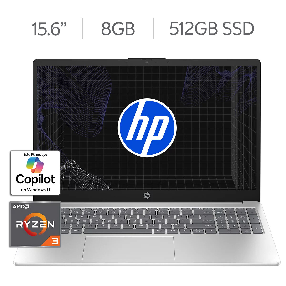 HP 15-fc0234la Laptop 15.6" Full HD AMD Ryzen 3 8GB 512GB HP 15-fc0234la Laptop 15.6" Full HD AMD Ryzen 3 8GB 512GB