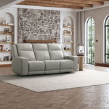 Simon Li Furniture, Sofá Reclinable de Piel con Sistema Eléctrico Simon Li Furniture, Sofá Reclinable de Piel con Sistema Eléctrico