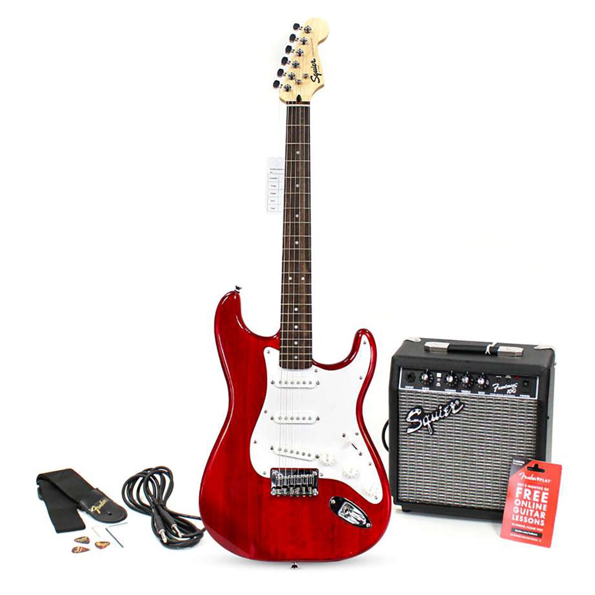 Fender Guitarra Eléctrica Rojo Alto Brillo