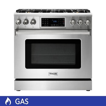 thor kitchen estufa de gas 6 quemadores 91 cm