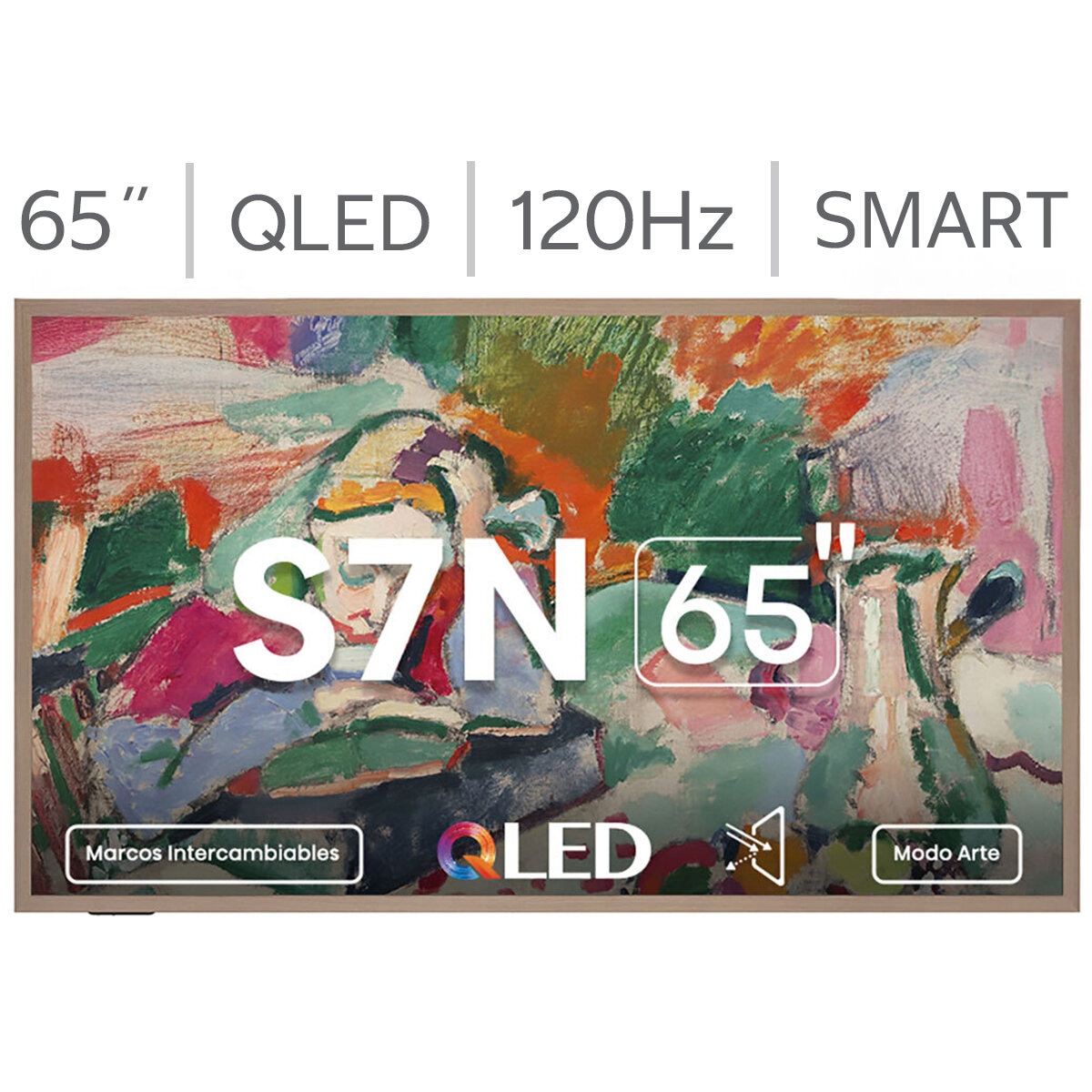 Hisense Pantalla 65" QLED 4K Canvas Google TV Hisense Pantalla 65" QLED 4K Canvas Google TV