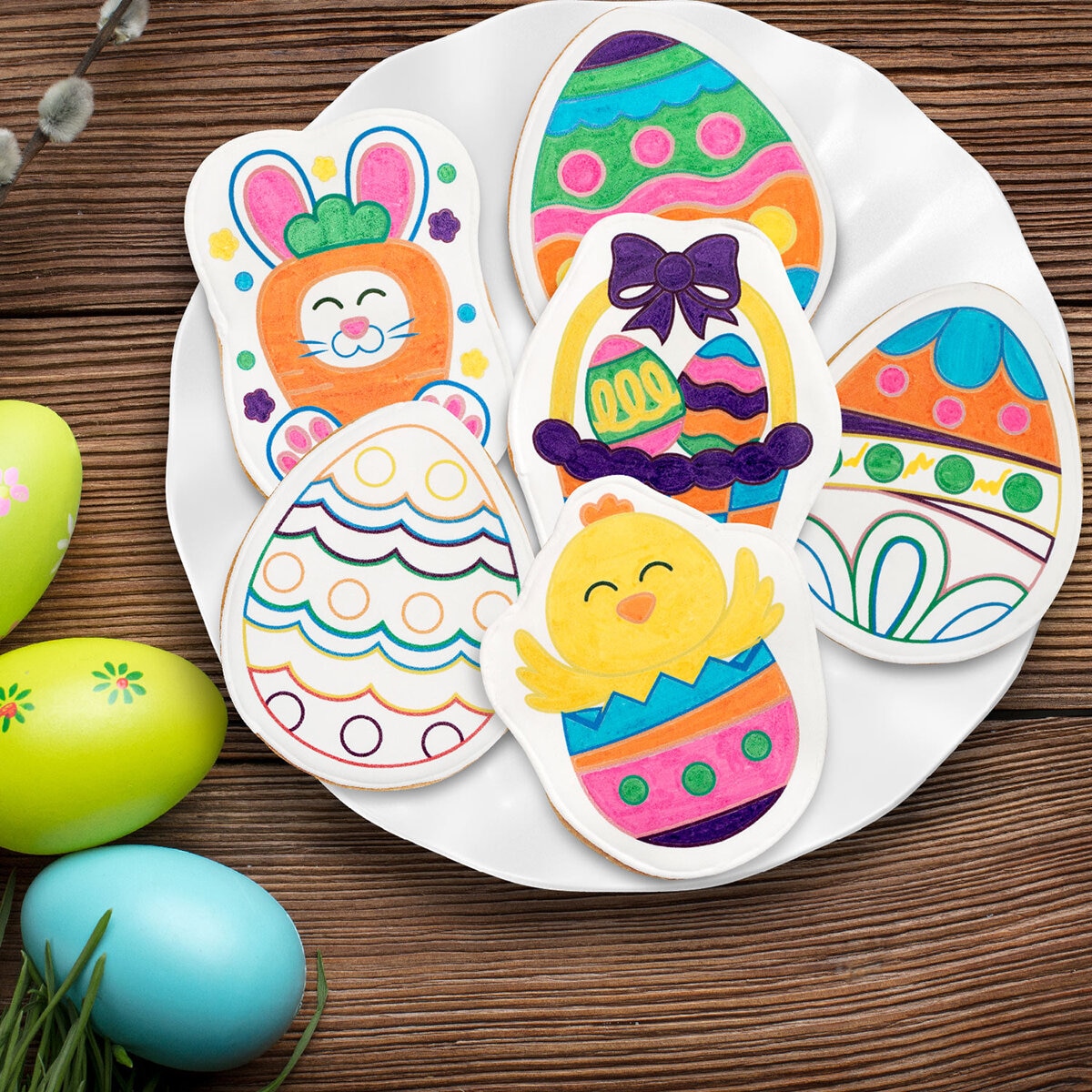 Decocookies Galletas Decoradas Pascua 744 g Decocookies Galletas Decoradas Pascua 744 g