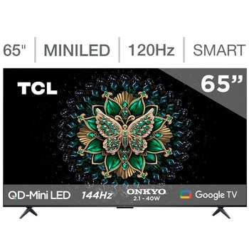 tcl pantalla 65" qd-miniled 4k google tv