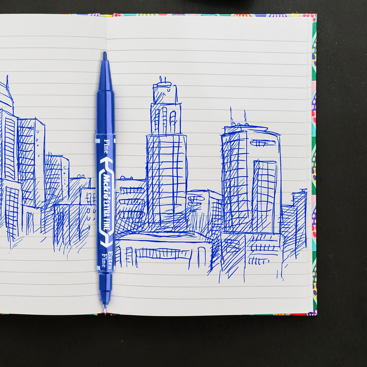 Marcador Permanente de Doble Punta Surtido 8 Pzas Marcador Permanente de Doble Punta Surtido 8 Pzas