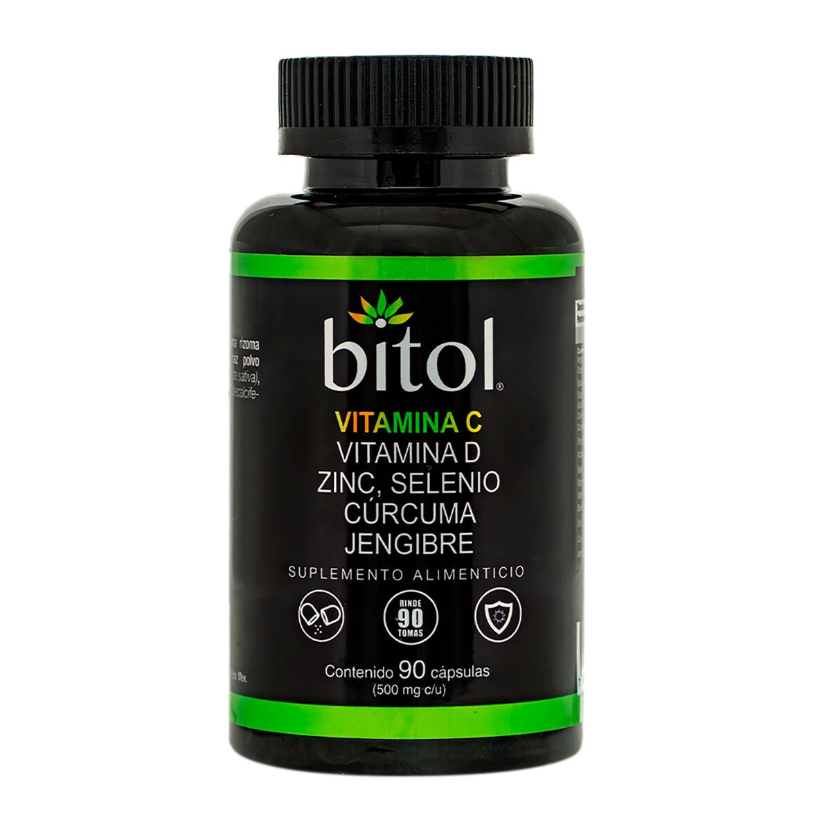 Bitol Vitamina C, Vitamina D, Zinc, Selenio, Cúrcuma y Jengibre 90 Cápsulas