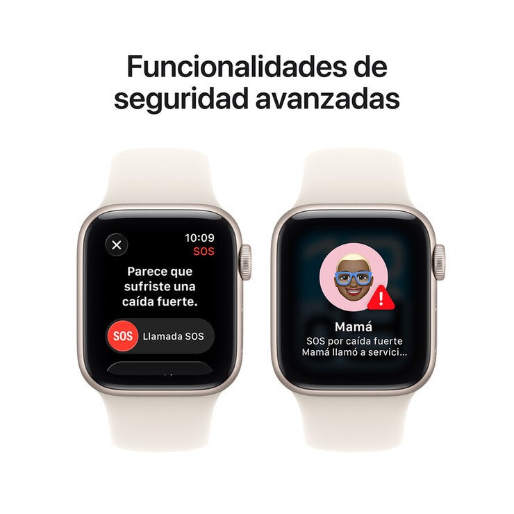 Apple Watch SE 3 (GPS) 44mm Aluminio Blanco Estelar + Correa Deportiva Blanco Estelar - Talla M/L Apple Watch SE 3 (GPS) 44mm Aluminio Blanco Estelar + Correa Deportiva Blanco Estelar - Talla M/L