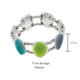 Tropicart, Juego de Collar, Aretes y Pulsera en Tonos Azules