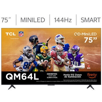 TCL Pantalla 75" Miniled 4K Fire TV 75QM64L TCL Pantalla 75" Miniled 4K Fire TV 75QM64L