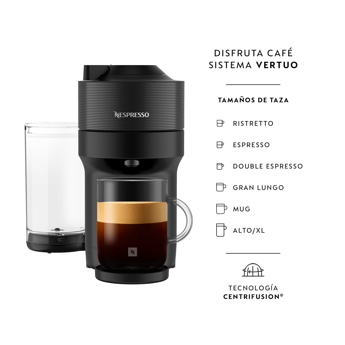 Nespresso Cafetera Pop Vertuo con Termo Incluye 12 Cápsulas de Café Nespresso Cafetera Pop Vertuo con Termo Incluye 12 Cápsulas de Café