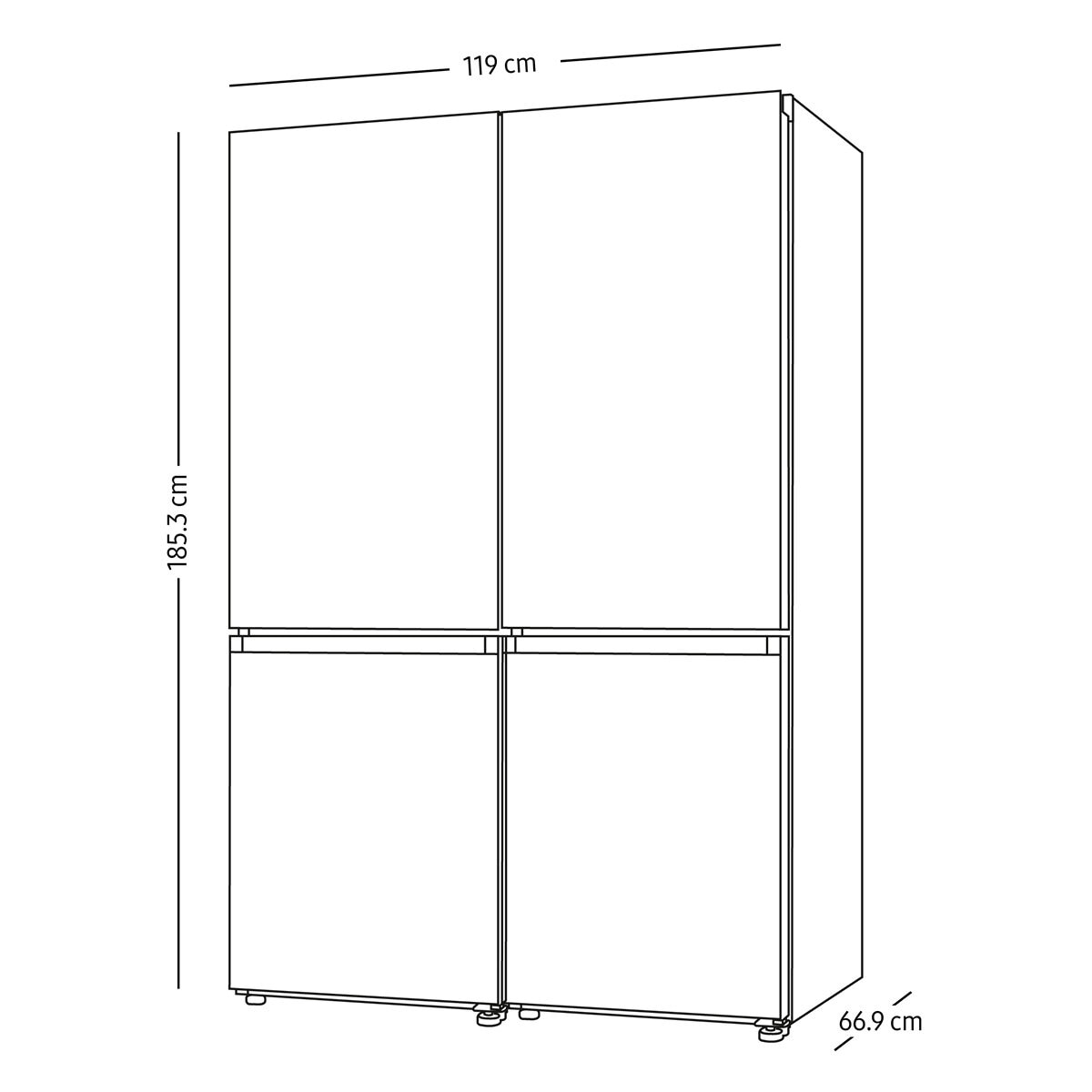 Samsung Bespoke Refrigerador Modular Bottom Mount 12'/12' Samsung Bespoke Refrigerador Modular Bottom Mount 12'/12'
