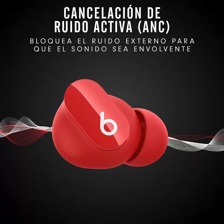 Beats Studio Buds Rojo Audífonos Inalámbricos con Cancelación de Ruido Beats Studio Buds Rojo Audífonos Inalámbricos con Cancelación de Ruido