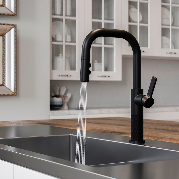 Pfister, Grifo Monomando de Cocina Desplegable Montay, Negro Mate Pfister, Grifo Monomando de Cocina Desplegable Montay, Negro Mate
