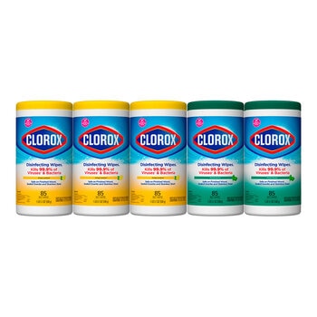 Clorox Toallas Desinfectantes 5 pzas con 85 Toallitas cada una