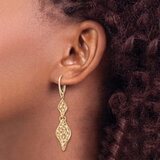 Aretes Colgantes, Oro Amarillo de 14K