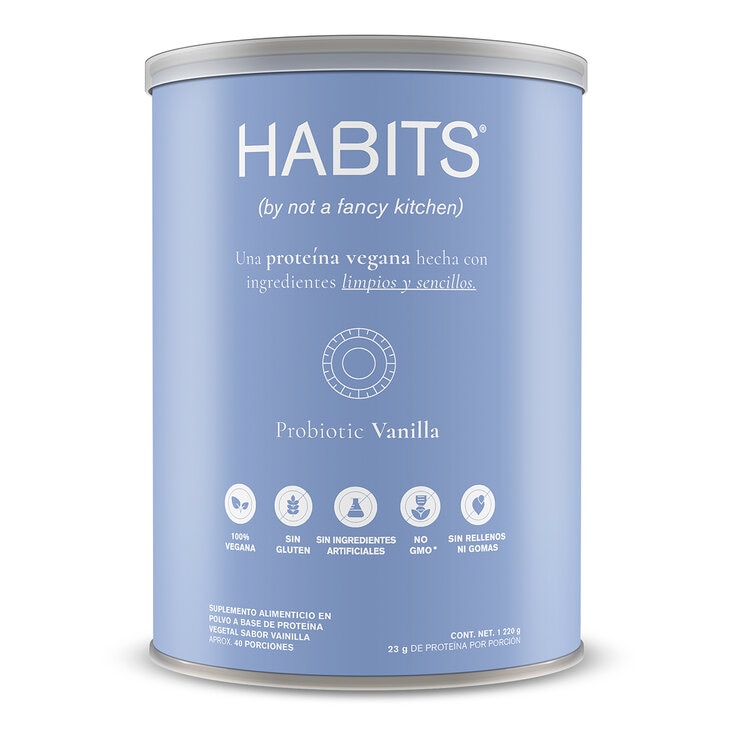 Habits by Not A Fancy Kitchen Proteína Vegetal Vainilla 1.22 kg Habits by Not A Fancy Kitchen Proteína Vegetal Vainilla 1.22 kg
