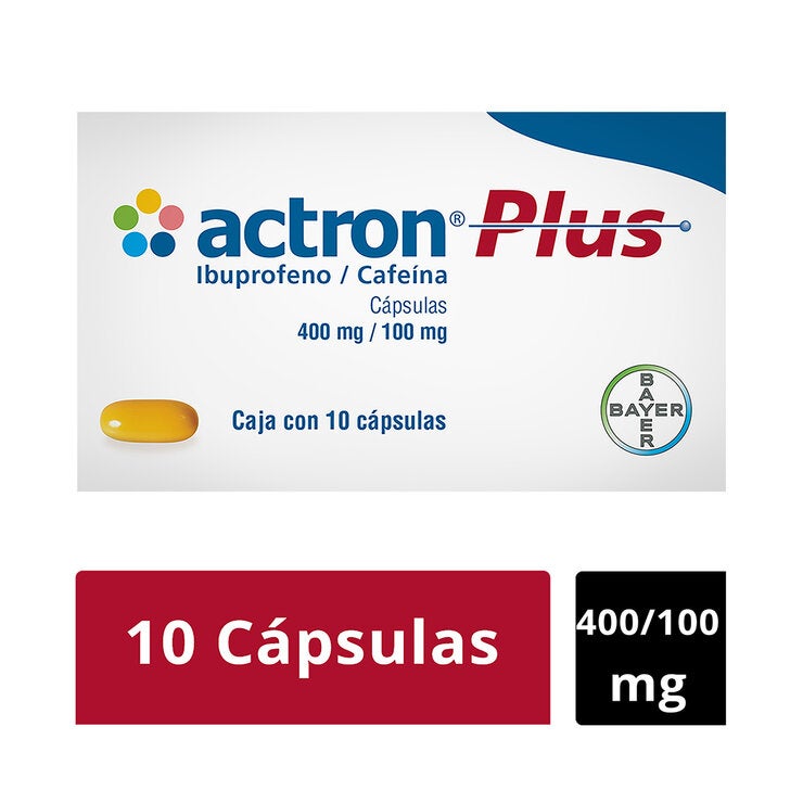 Actron Plus 400mg 10 cápsulas Actron Plus 400mg 10 cápsulas