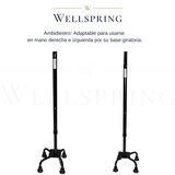 Wellspring Bastón de 4 apoyos