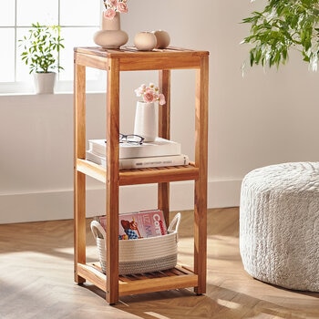 Mesa Inspired Living, Torre de Madera de Acacia para Almacenamiento Mesa Inspired Living, Torre de Madera de Acacia para Almacenamiento