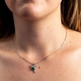 Mayfer, Juego de Anillo con Collar, Plata .925, Cristal Austríaco Mayfer, Juego de Anillo con Collar, Plata .925, Cristal Austríaco