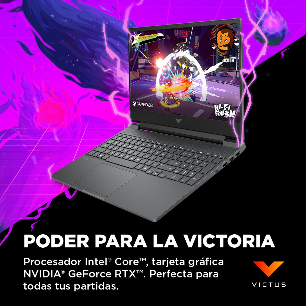 HP Victus Gaming 15-fa2018la Laptop 15" Full HD Intel Core i5 8GB 512GB SSD + 12 Meses de M365 Personal HP Victus Gaming 15-fa2018la Laptop 15" Full HD Intel Core i5 8GB 512GB SSD + 12 Meses de M365 Personal