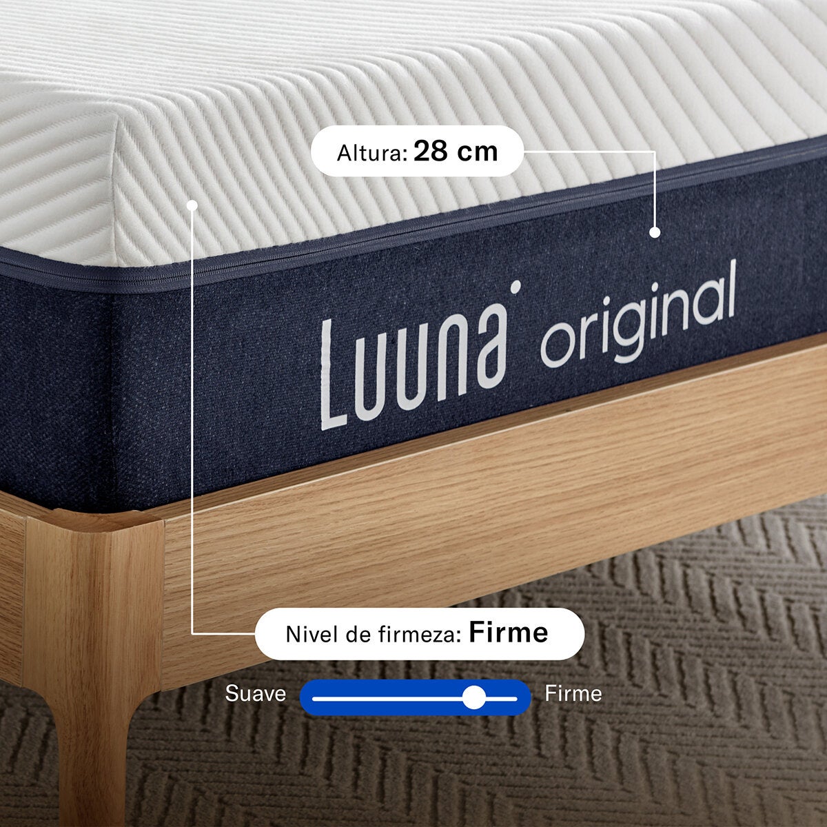 Luuna Colchón Original Memory Foam, Matrimonial Luuna Colchón Original Memory Foam, Matrimonial
