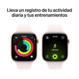 Apple Watch Series 11 (GPS) 46mm Aluminio Oro Rosa + Correa Deportiva Rubor Claro - Talla S/M Apple Watch Series 11 (GPS) 46mm Aluminio Oro Rosa + Correa Deportiva Rubor Claro - Talla S/M