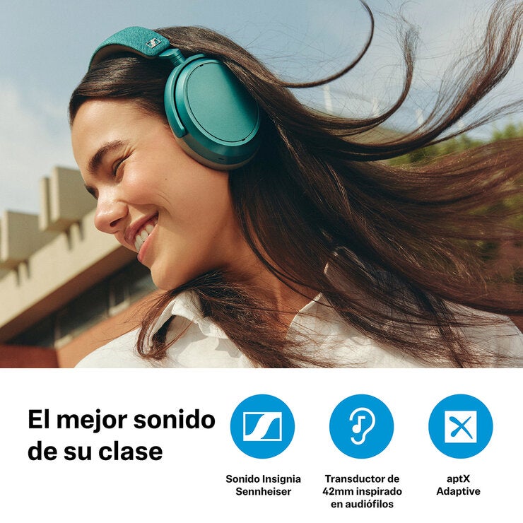 Sennheiser Momentum 4 Audífonos Teal Sennheiser Momentum 4 Audífonos Teal