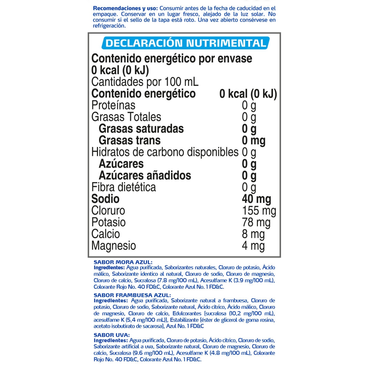 Electrolife Zero 6 Piezas de 325 ml c/u Electrolife Zero 6 Piezas de 325 ml c/u