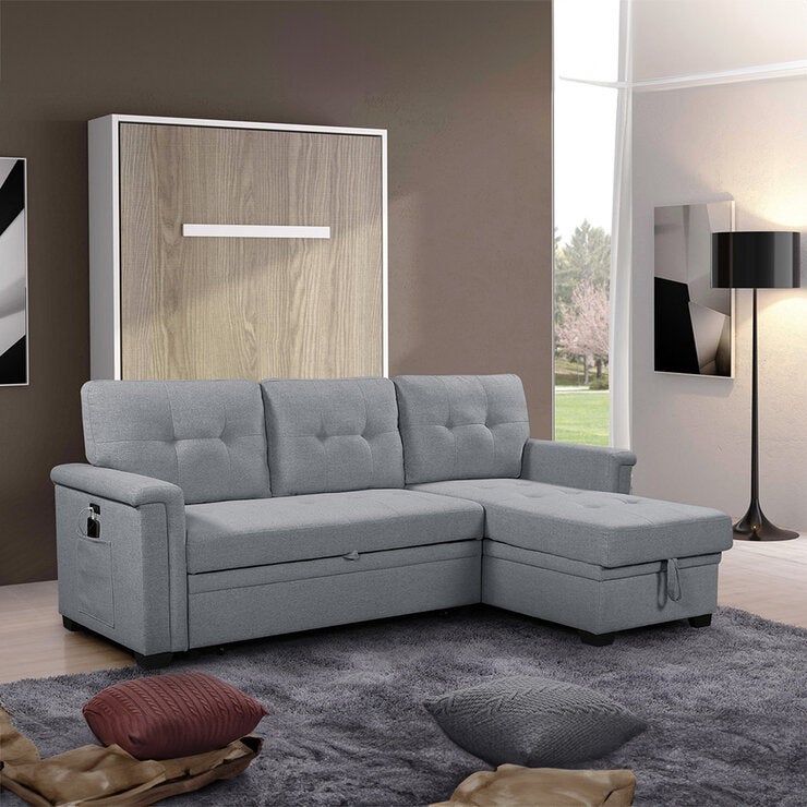 Montbrook Home, Ashlyn, Sofá Cama Seccional con Puerto USB Montbrook Home, Ashlyn, Sofá Cama Seccional con Puerto USB