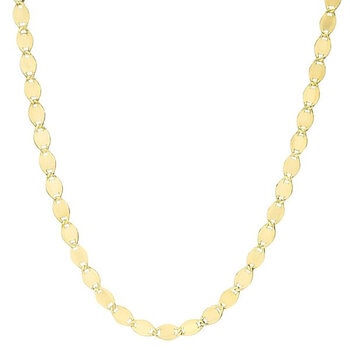 Collar de Eslabones Pulidos, de 14K Oro Amarillo Collar de Eslabones Pulidos, de 14K Oro Amarillo