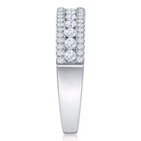 Anillo, 0.50ctw Diamantes, Oro Blanco de 14K