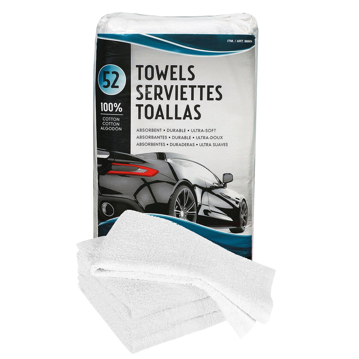 Unitex Toallas 100% de Algodón 52 Pack Unitex Toallas 100% de Algodón 52 Pack