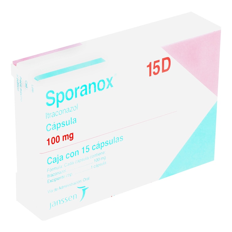Sporanox 100mg 15 Cápsulas Sporanox 100mg 15 Cápsulas