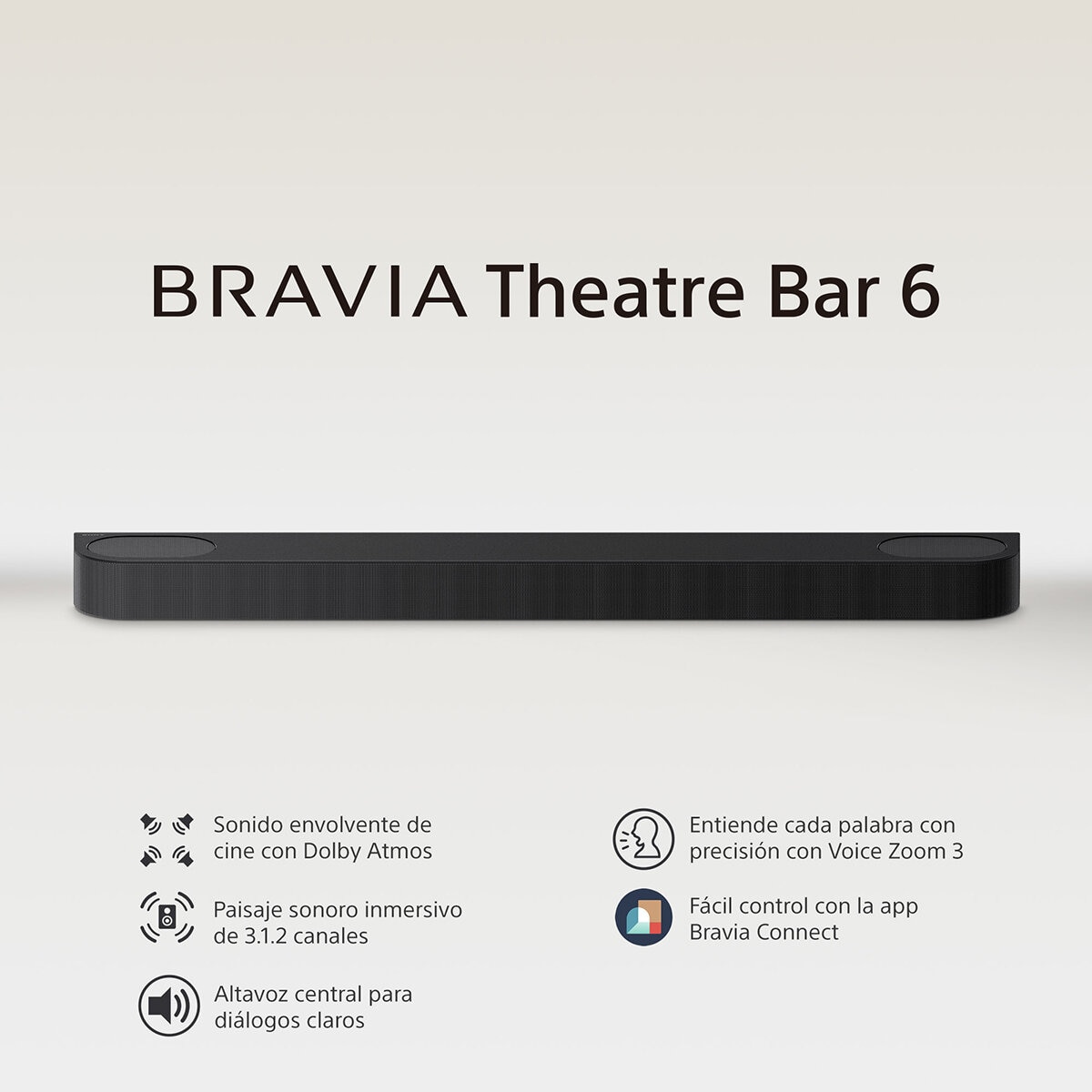 Sony Barra de Sonido de 3.1.2 Canales con Dolby Atmos y DTS:X con Subwoofer Inálambrico HT-B600//Z LA9 Sony Barra de Sonido de 3.1.2 Canales con Dolby Atmos y DTS:X con Subwoofer Inálambrico HT-B600//Z LA9