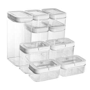 AG Box, Set de 9 Contenedores con Tapa Hermética AG Box, Set de 9 Contenedores con Tapa Hermética
