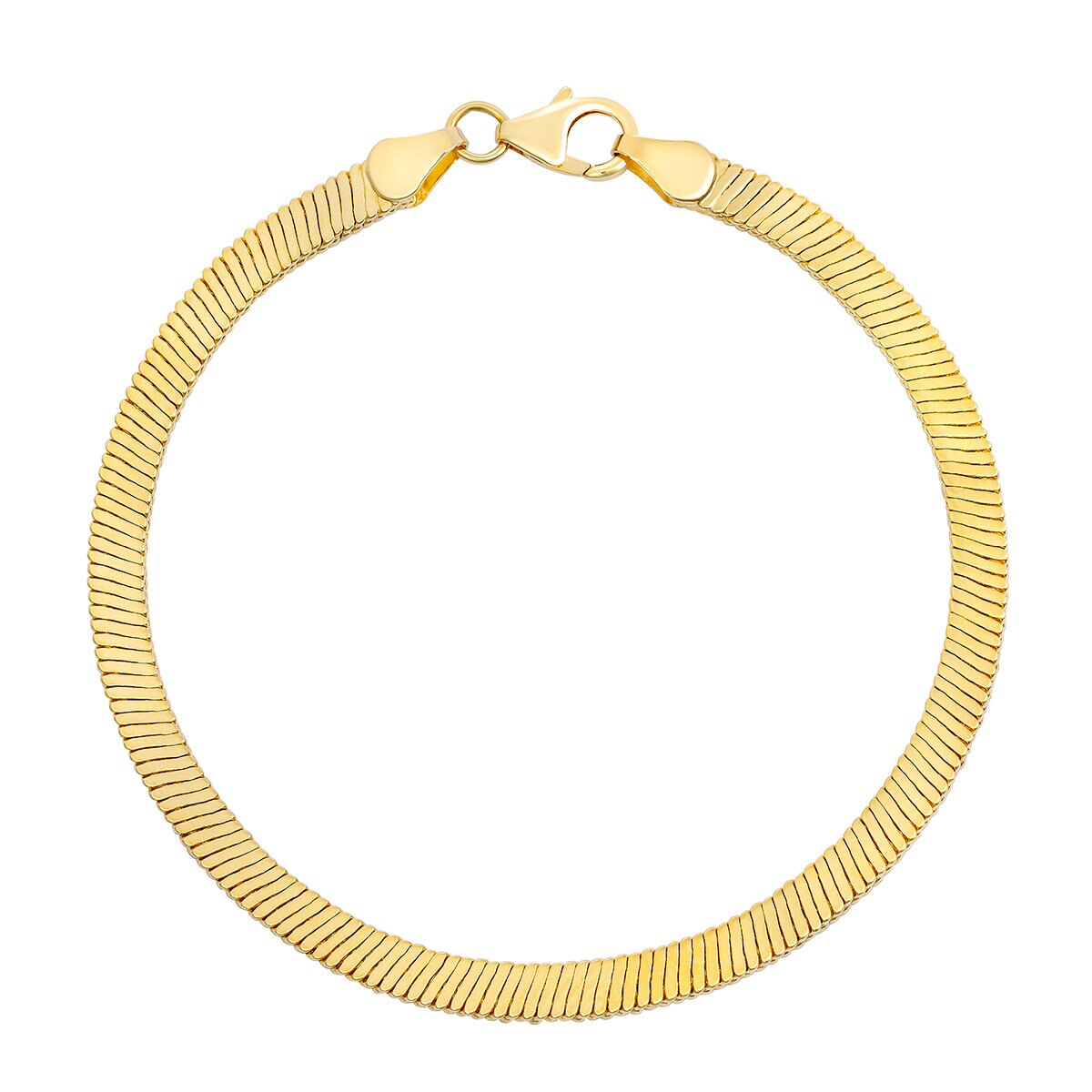 Pulsera de Cadena de Serpiente, Oro Amarillo 18K, 19.05cm Pulsera de Cadena de Serpiente, Oro Amarillo 18K, 19.05cm